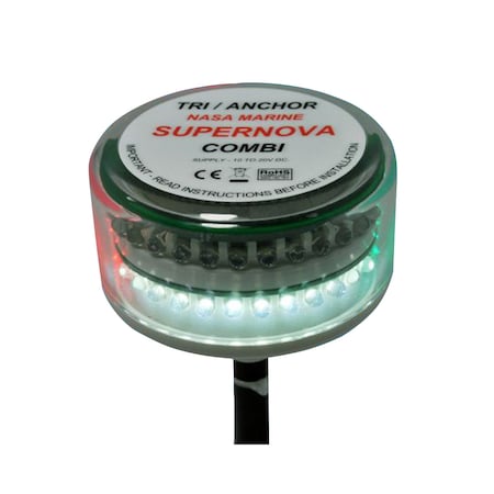 Supernova Combi LED Tricolor Masthead Anchor Light -  CLIPPER, CL-CTC